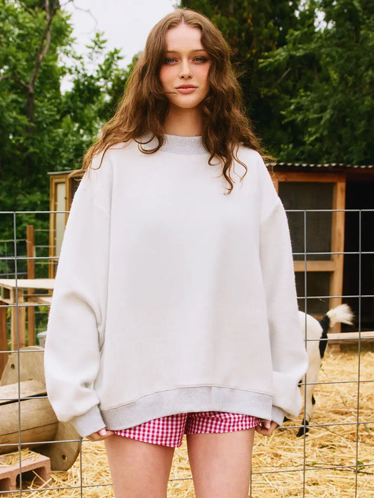 Reversible Mockneck Sweatshirt - Heather Gray