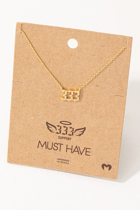 999 Angel Number Necklace