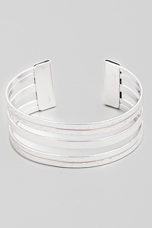 Sienna Cuff Bracelet - Silver