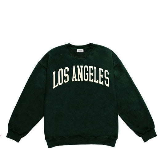 Oversized Los Angeles Sweatshirt - Green