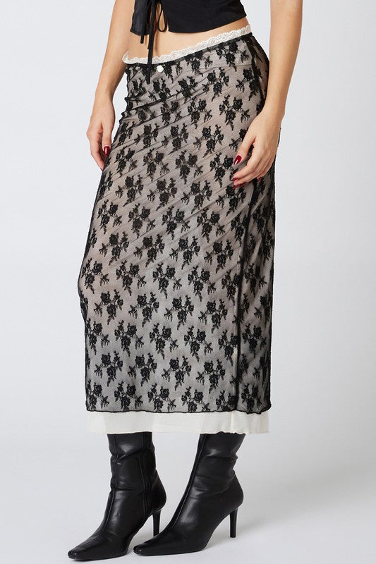 Beatrice Lace Skirt