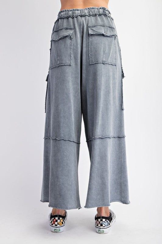 Las Palmas Cargo Pants - Vintage Blue