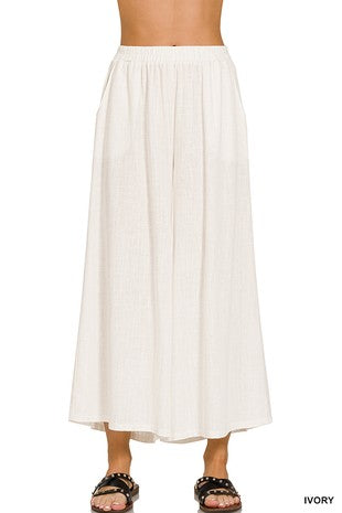 Julian Linen Pants - White