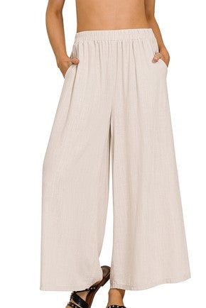 Julian Linen Pants - White