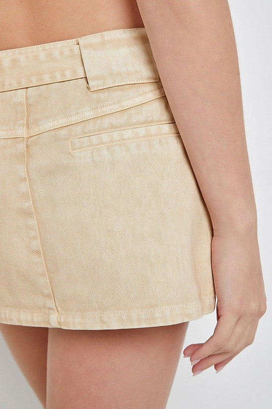 Nina Cargo Skirt- Sand