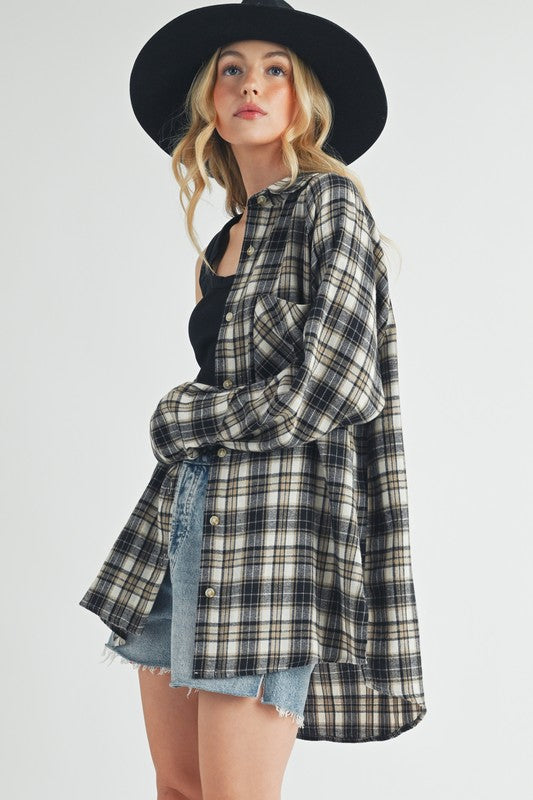 Preston Oversized Flannel Shirt