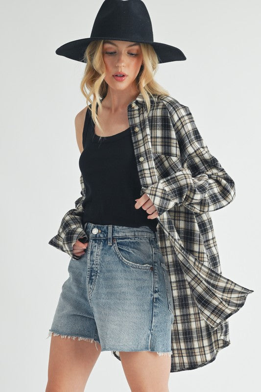 Preston Oversized Flannel Shirt