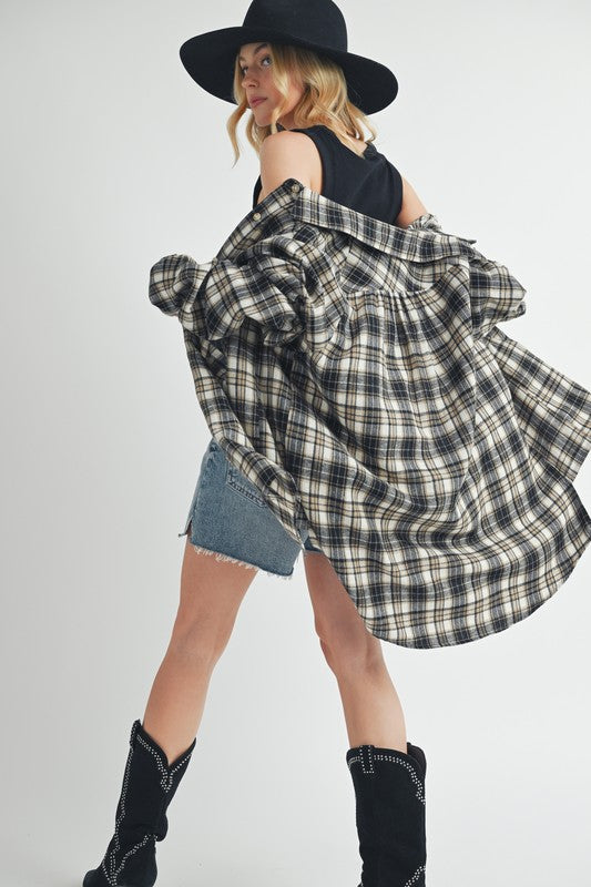 Preston Oversized Flannel Shirt