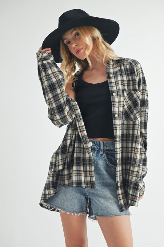 Preston Oversized Flannel Shirt