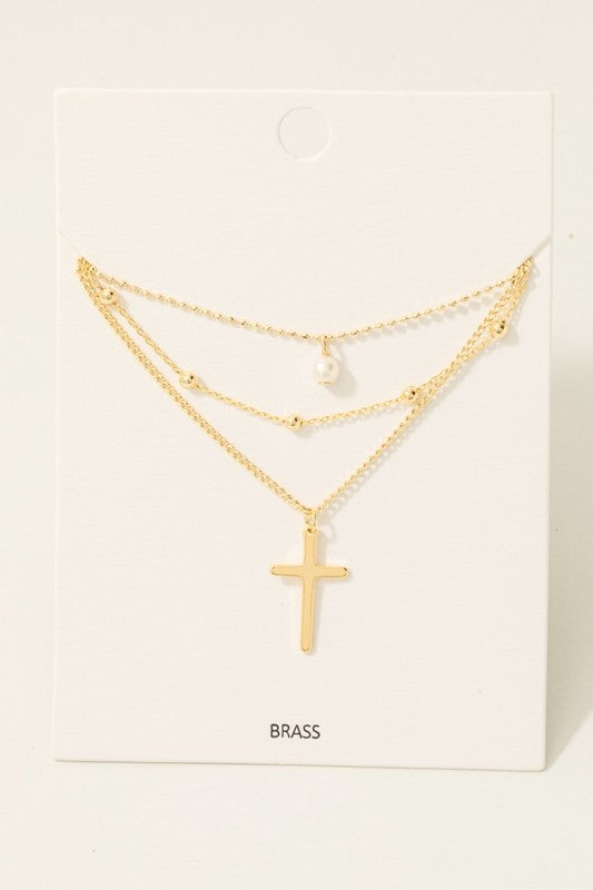 Bentley Cross Necklace