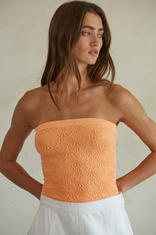 Valerie Strapless Top - Sunrise