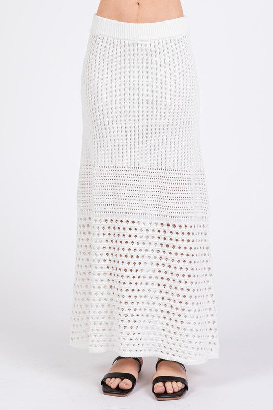 Romi Crochet Maxi Skirt