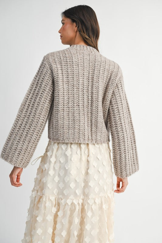 Kacey Cardigan - Eggplant