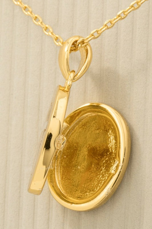 Locket Cross Necklace