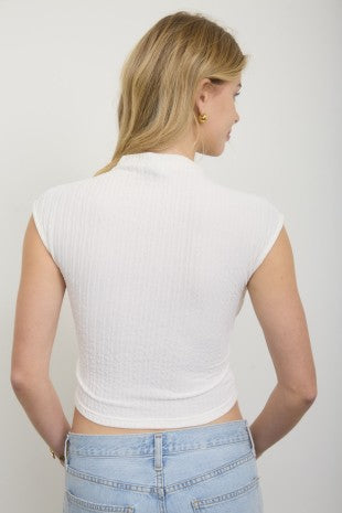 Bengal Mock Neck Top