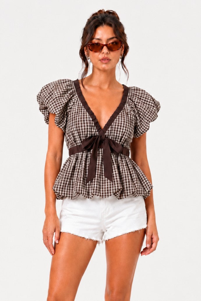 Austin Gingham Top
