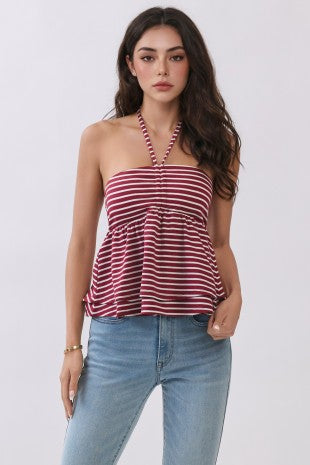 Promenade Striped Top