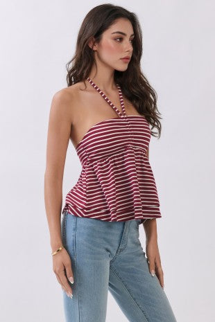 Promenade Striped Top
