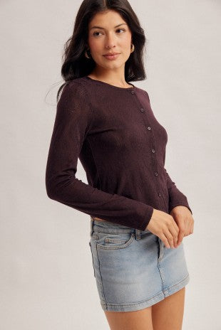 Pauline Jacquard Cardigan