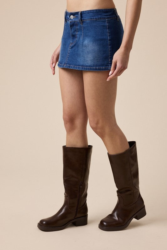 Bruni Micro Denim Skort