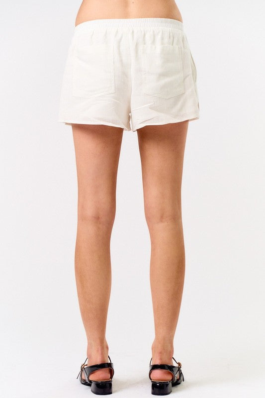 Pippa Linen Low Rise Shorts
