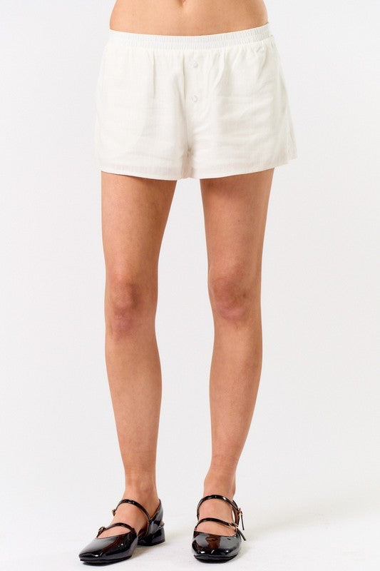 Pippa Linen Low Rise Shorts