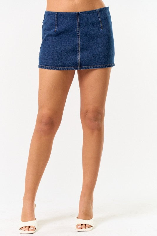 Alpine Denim Micro Skort