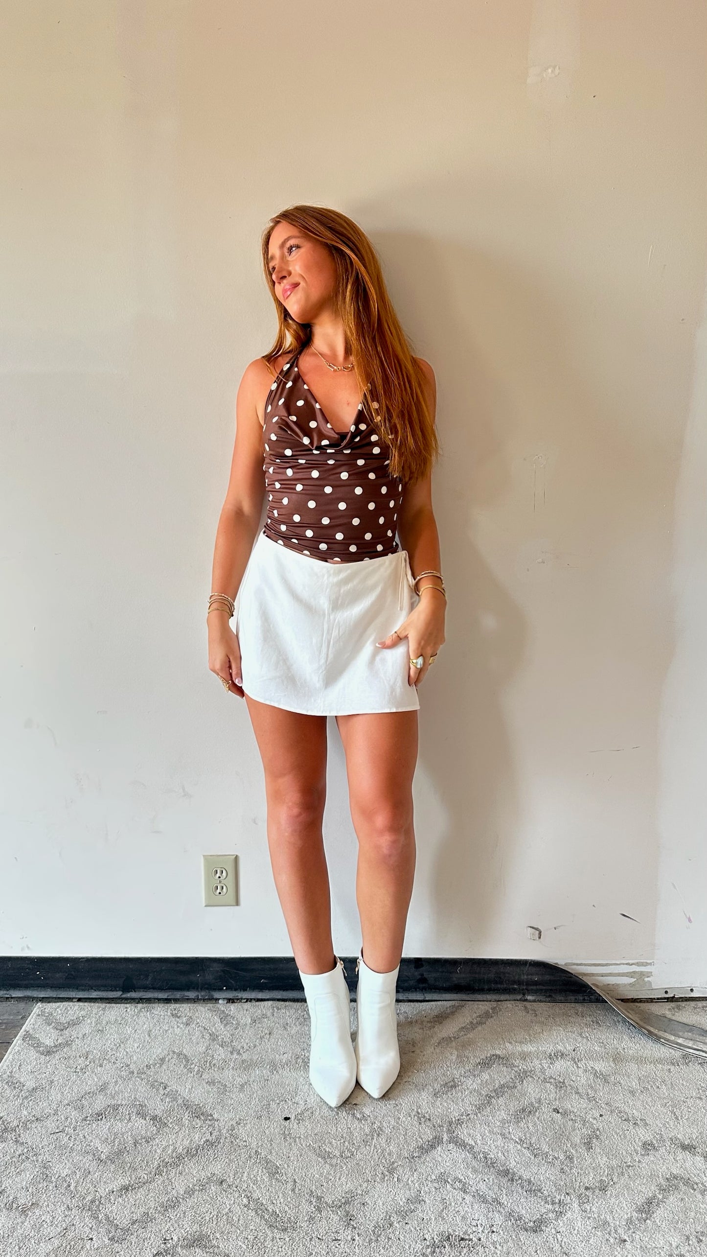 Meadows Linen Skort - White