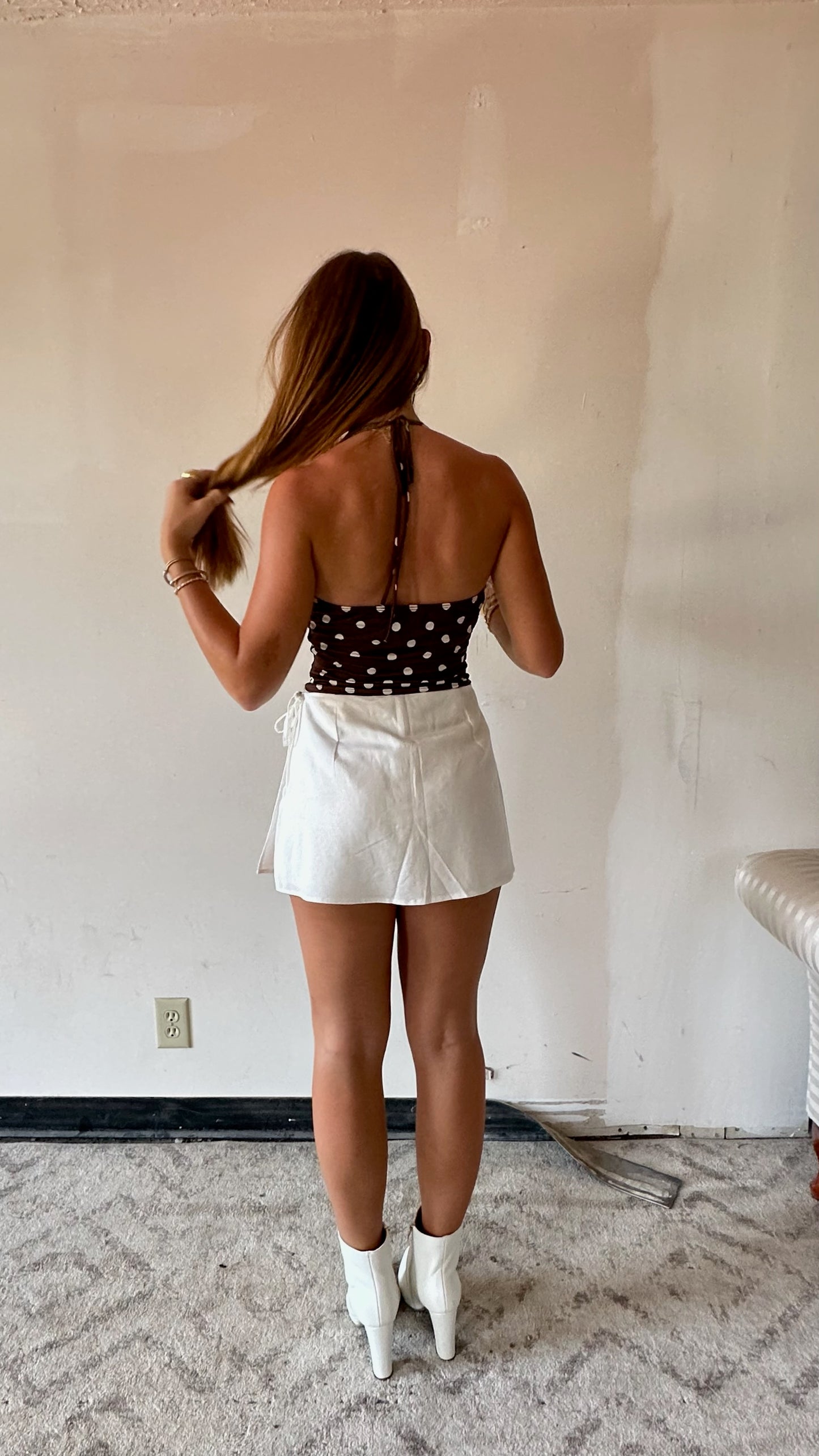 Meadows Linen Skort - White