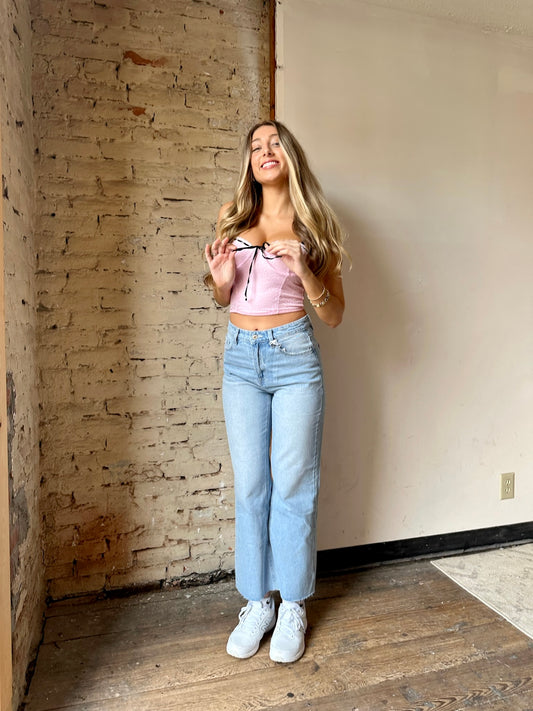 Eyes Closed Straight Leg Jeans