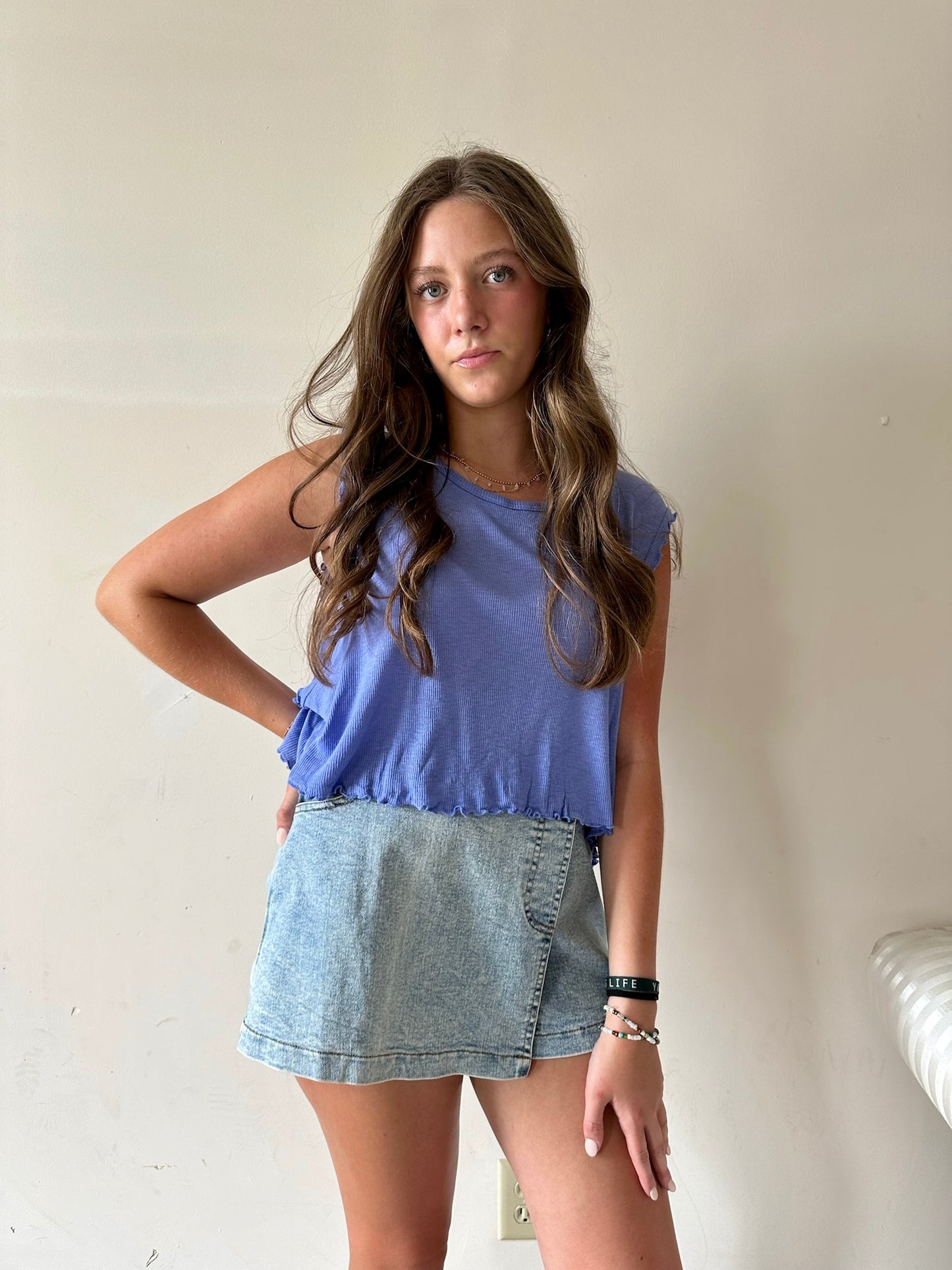 Apolline Top - Periwinkle