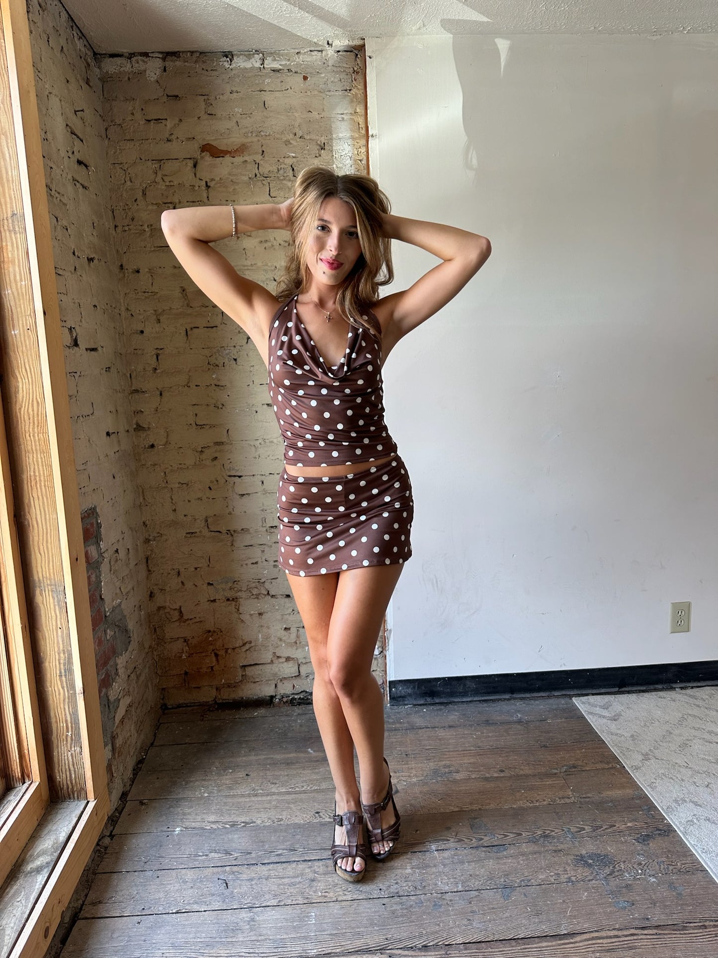 Marina Halter Polka Dot Top