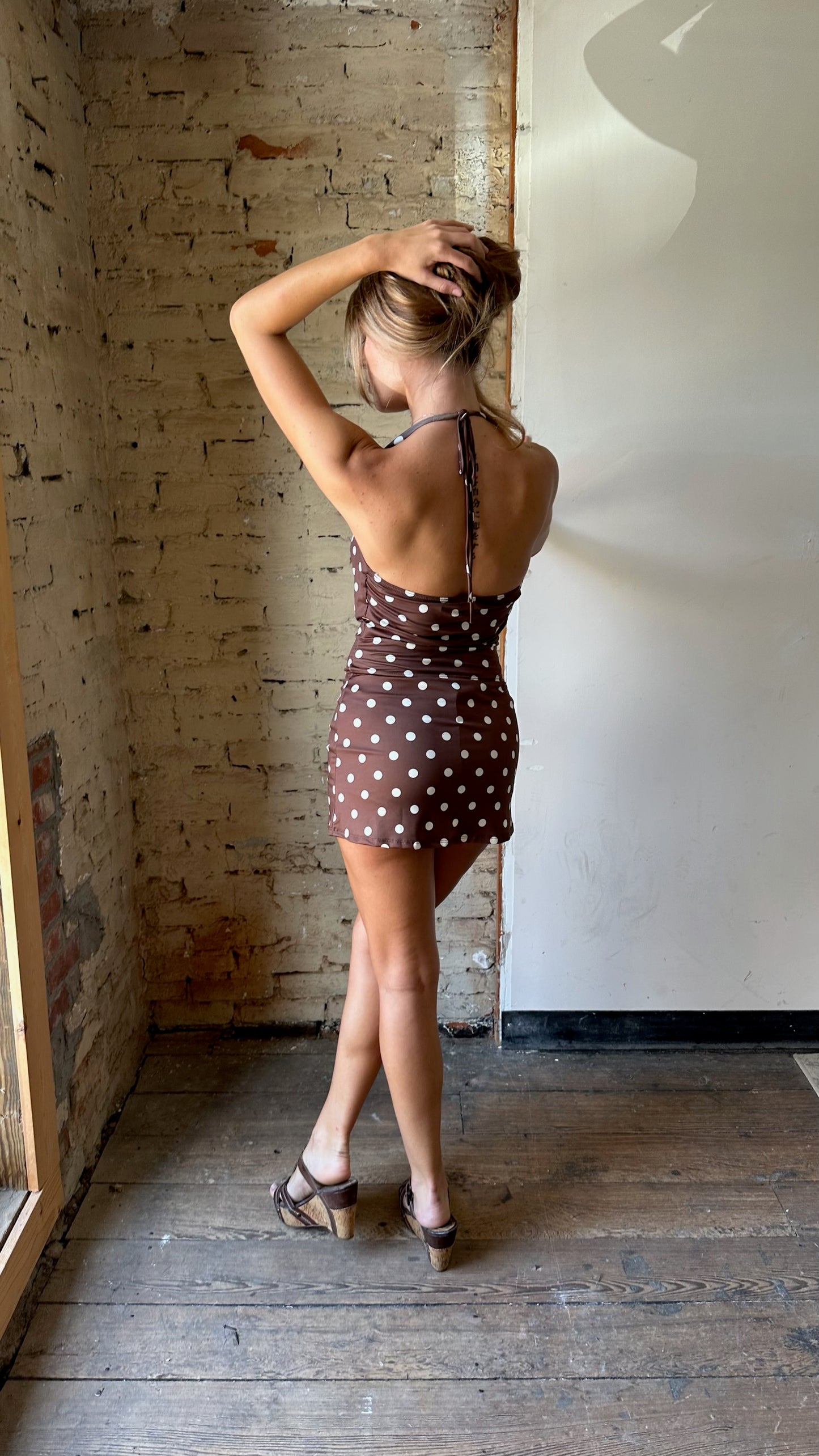 Marina Halter Polka Dot Top