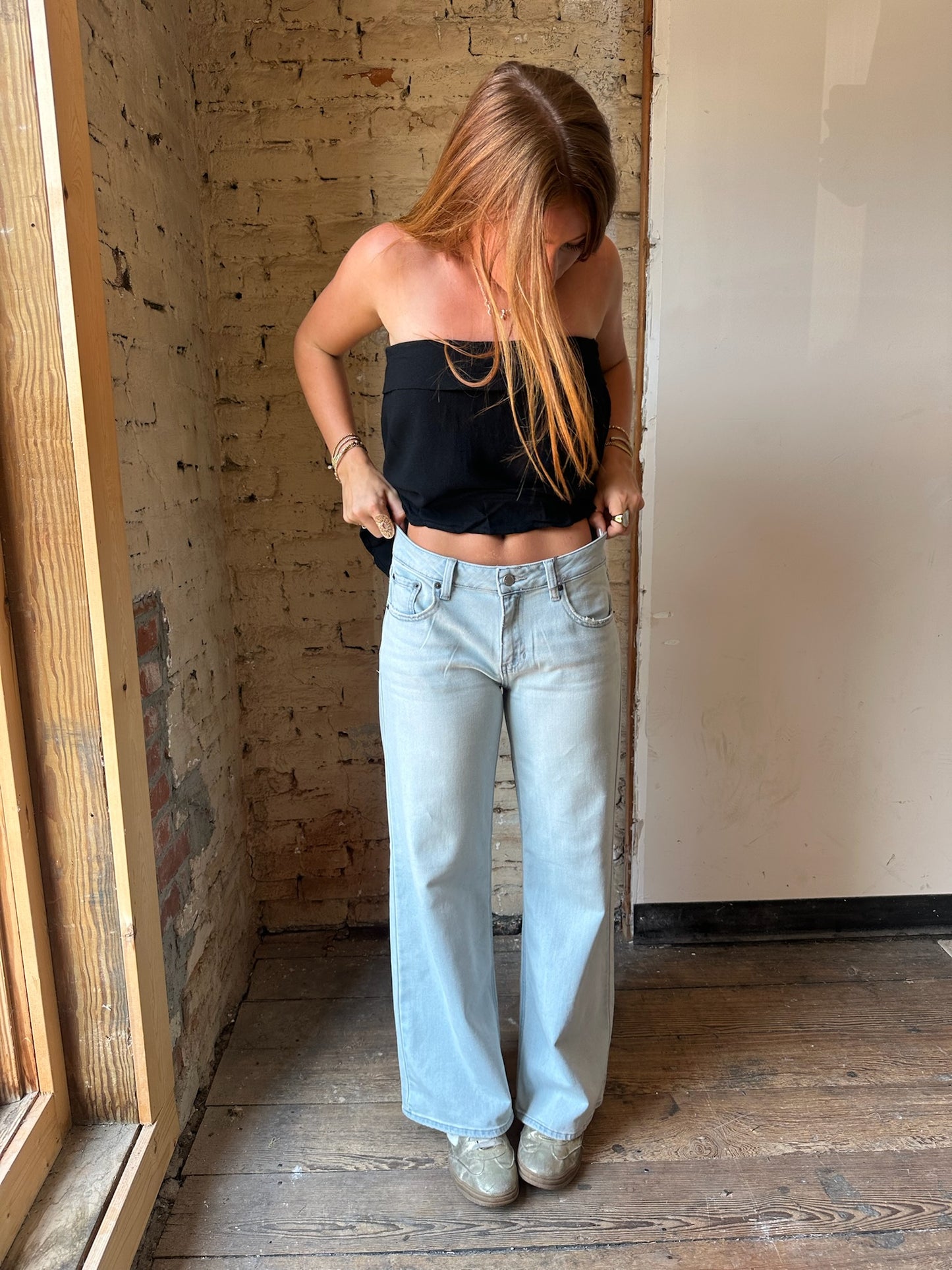 Dylan Linen Top - Black