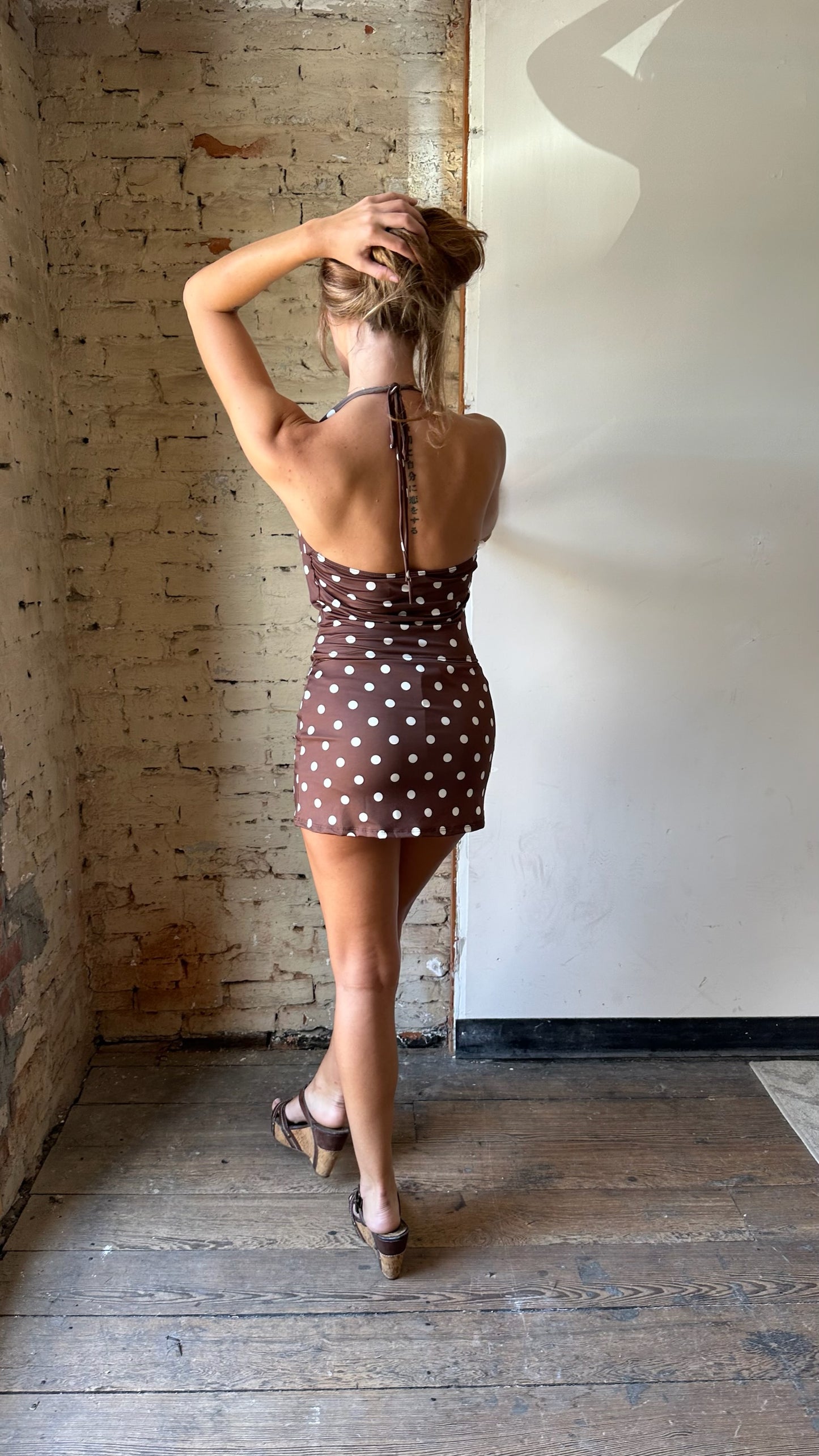 Marina Halter Polka Dot Top
