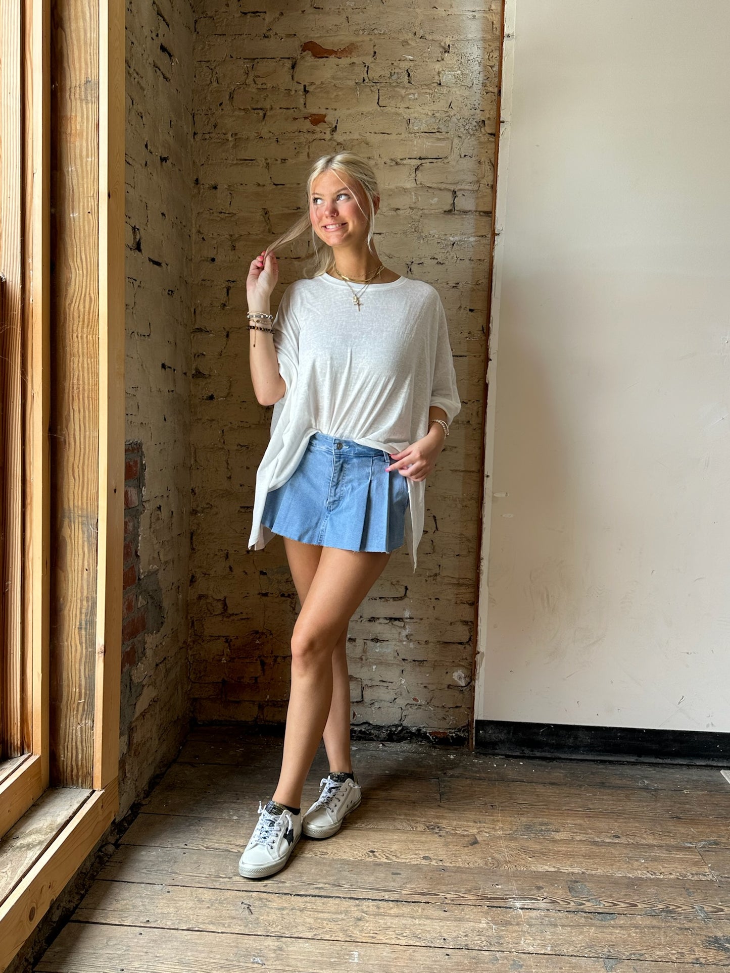 Roma Denim Skort