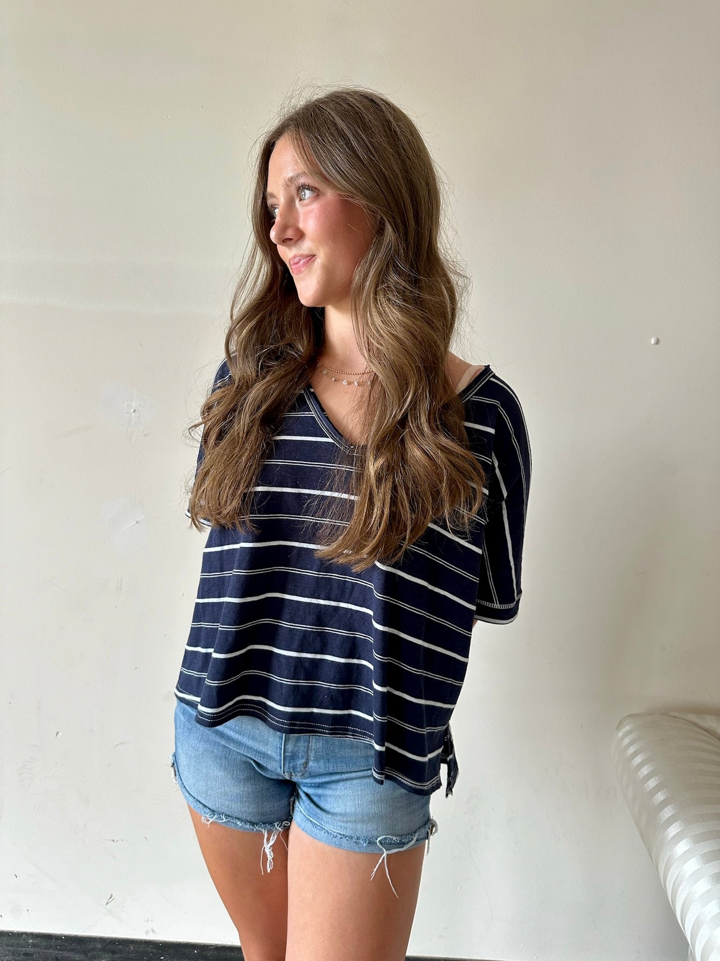 Cassia Oversized Striped Top