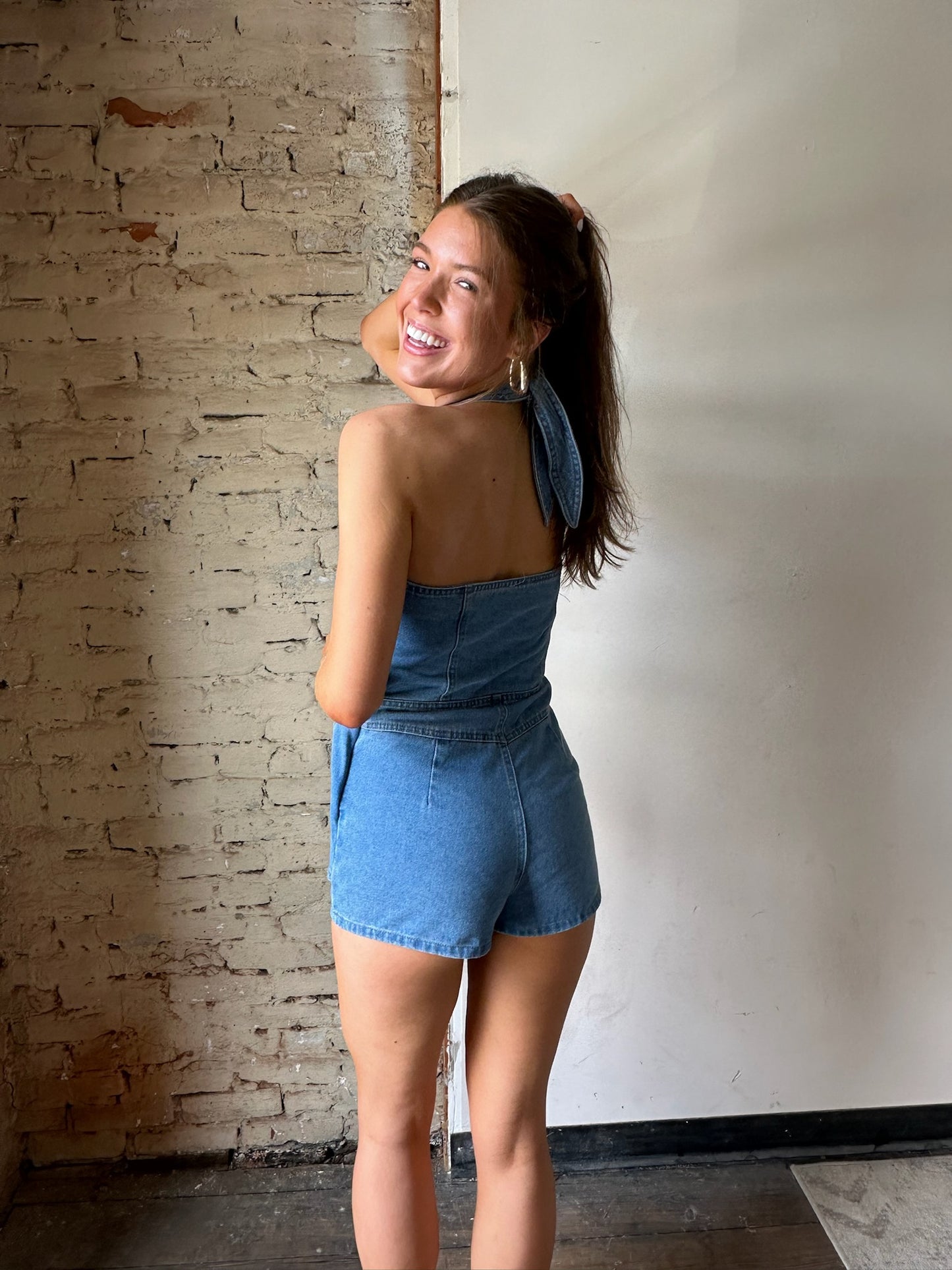 Syracuse Denim Romper
