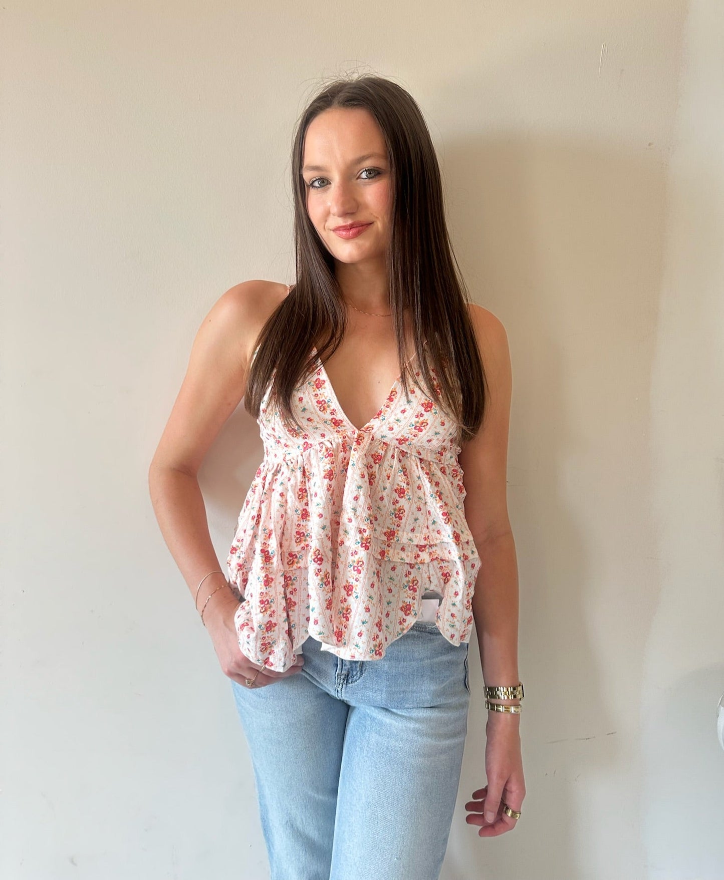 Vail Flowy Cami Top - Mango
