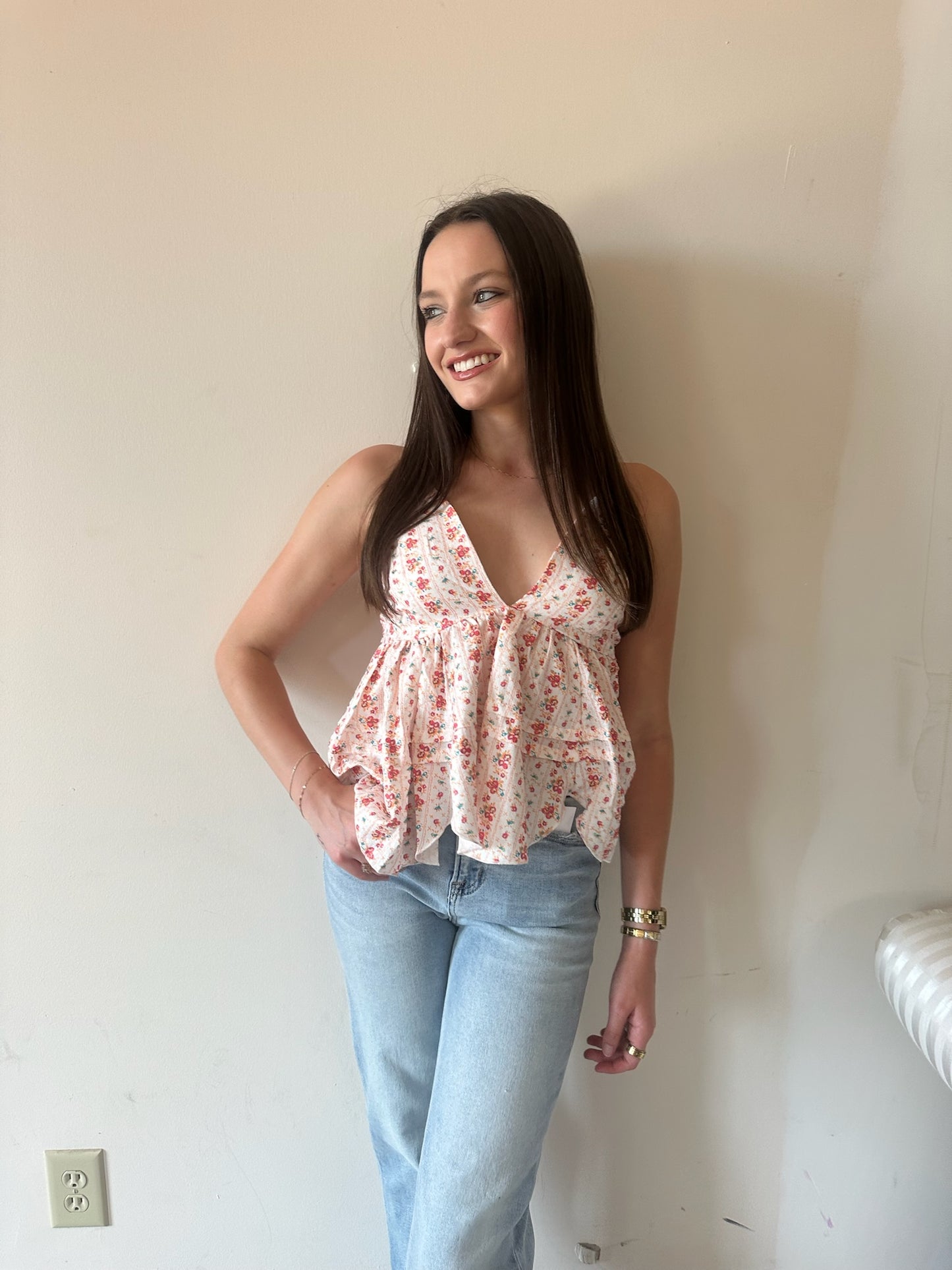 Vail Flowy Cami Top - Mango