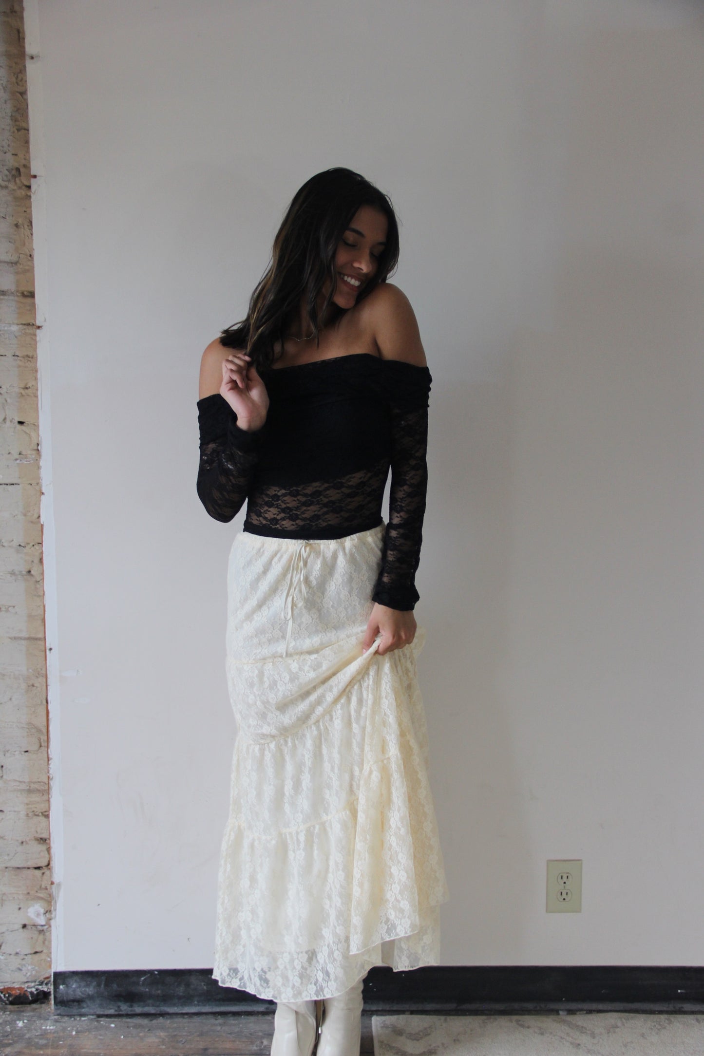 Gisele Maxi Lace Skirt