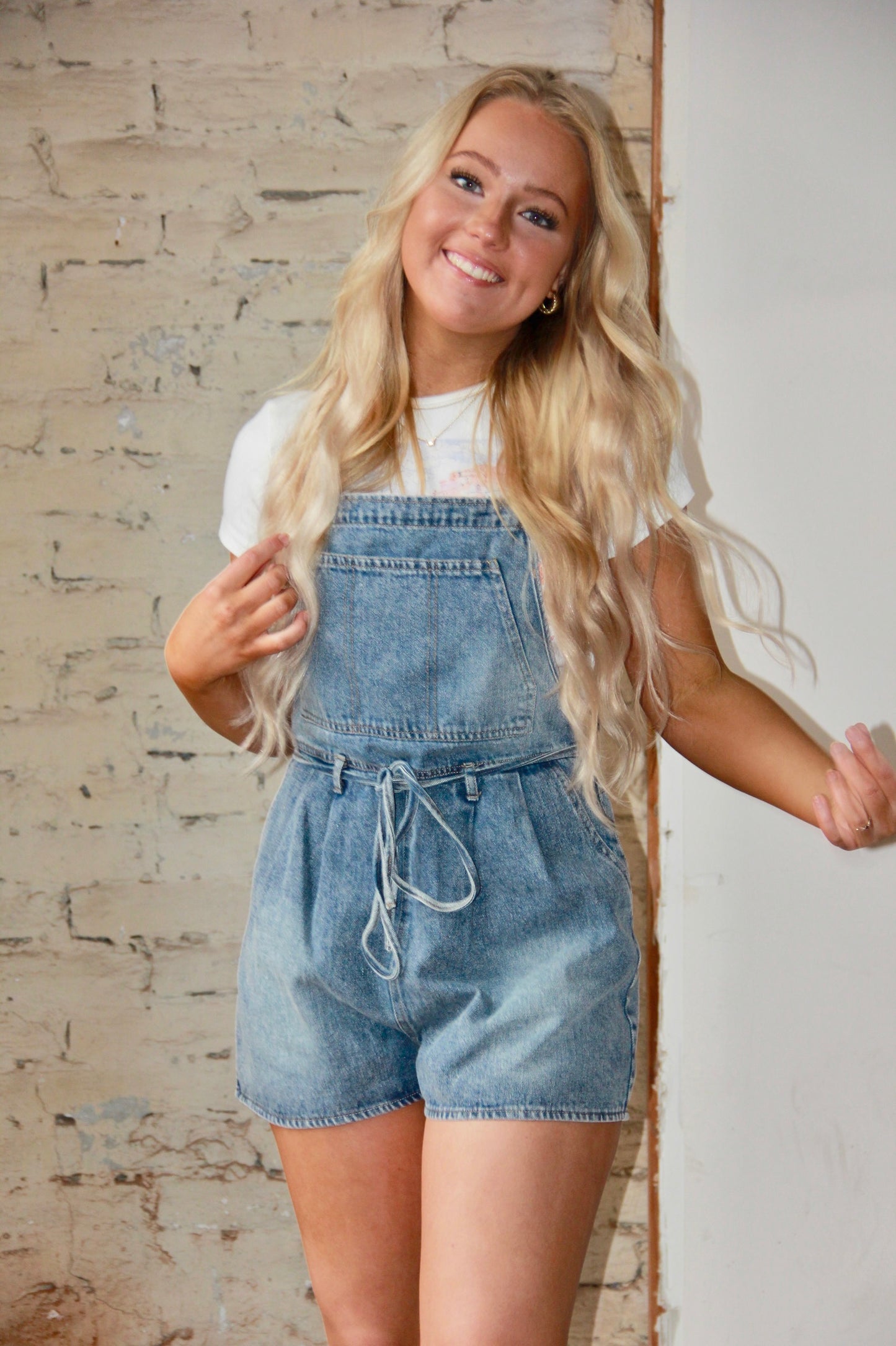 Gladys Denim Romper