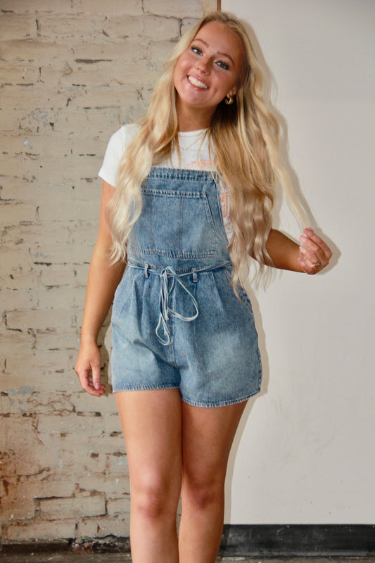 Gladys Denim Romper