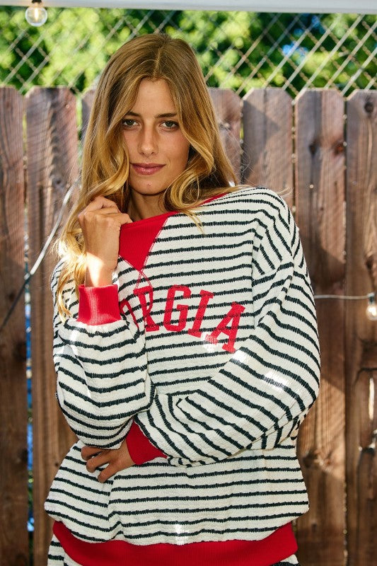 Georgia Ribbed Sweatshirt