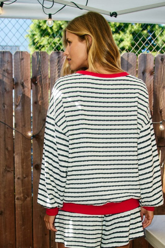 Georgia Ribbed Sweatshirt
