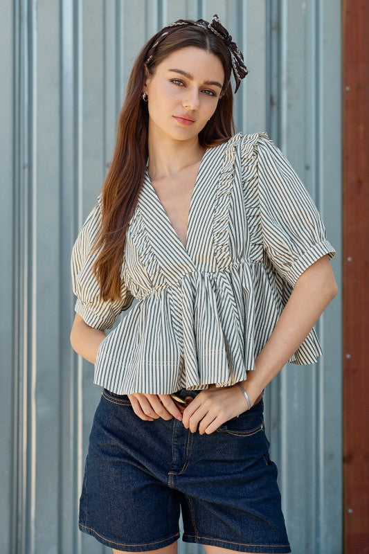 Georgie Striped Top