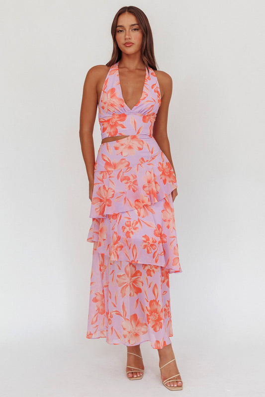 Magnolia Halter Maxi Dress